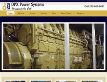 Tablet Screenshot of dpxpower.com